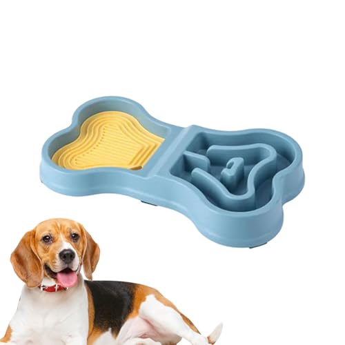 FVPKYUR Langsame Feeder -Hundeschalen, Hundepuzzle -Feeder,Langsamer Essen Anti-Schlupf-Pet-Bowl | Puzzle tragbarer sicherer Feeder für Haustier Hunde Welpe Hausreise Innen im Freien im Freien von FVPKYUR