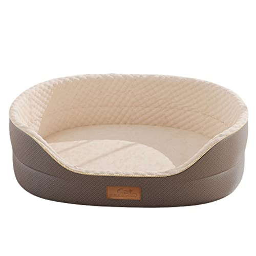 FXXWJP Hundebetten für mittelgroße Hunde, Waschbares Schlafsofa für Haustiere Feste atmungsaktive weiche Couch für kleine Welpen und Katzen -Silber-XX-Large von FXXWJP