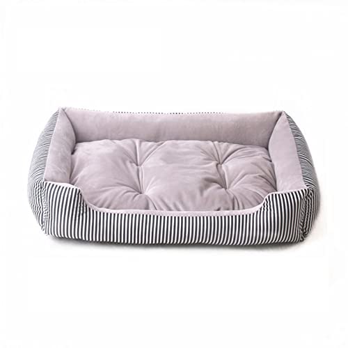 FXXWJP Klein Hundebett Haustierbett für Welpen und Kätzchen extra weich Hundematte Maschinenwaschbar mit Anti-Rutsch-wasserabweisend -grau-S 50x38cm(19.7x15inch) von FXXWJP