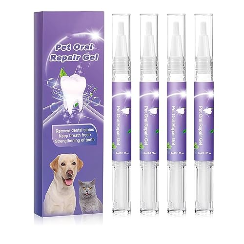 Cvreoz Gel FüR Die Mundpflege Von Haustieren, Creoz Gel Erfahrungen, Cvreoz Pet Oral Repair Gel, BekäMpfen Sie Zahnstein, Ohne ZäHneputzen (4 stück) von FYANER