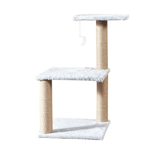 FYSXCXS Klettergerüst für Katzen Indoor Katzenspielzeug, Katzenklettergerüst, Katzenkratzbrett, dreischichtige Sprungplattform, Katzenkratzbaum, Heimtierbedarf Einfach zu Montieren(A-35 * 35 * 60) von FYSXCXS