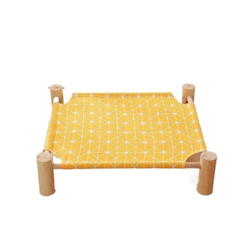 Haustierbett Feldbett for Haustiere, waschbares Hundebett, Katzenbett, Massivholz-Canvas, feuchtigkeitsbeständige Ecken, universell einsetzbar for alle Jahreszeiten, Haustierbett Erhöhtes Haustierbett von FYSXCXS