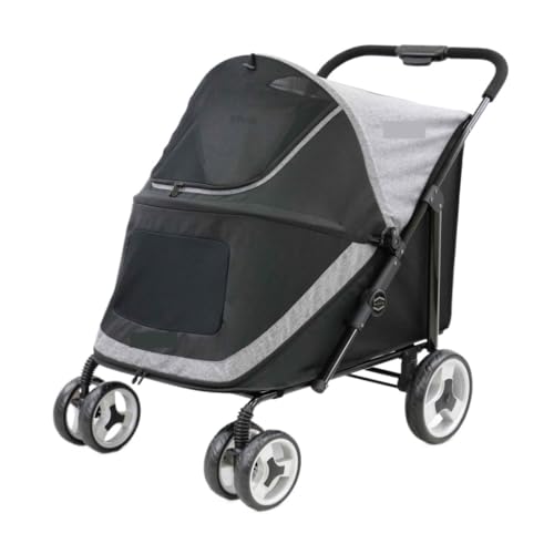 Hunde Kinderwagen Haustier-Kinderwagen, Leicht, Faltbar, Haustier-Kinderwagen, Hunde- Und Katzen-Kinderwagen, Outdoor, Leichter Haustier-Kinderwagen Katzen Kinderwagen(G) von FYSXCXS