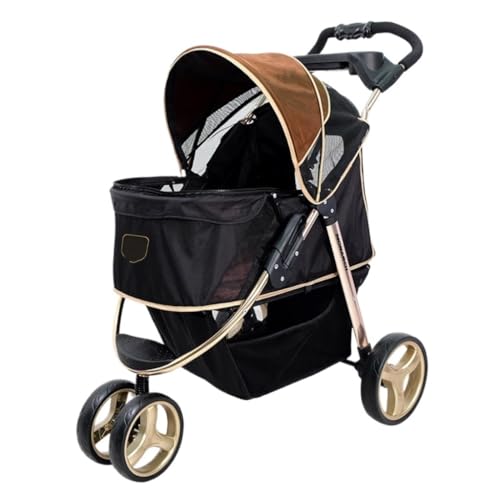 Hunde Kinderwagen Outdoor-Haustier-Kinderwagen, Hunde-Kinderwagen, Faltbarer Katzenwagen, Heimtierbedarf, Outdoor-Transport, Hunde- Und Katzenwagen Katzen Kinderwagen von FYSXCXS