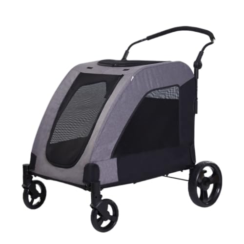 Hunde Kinderwagen Pet Bringt Multifunktionalen Mittelgroßen Und Großen Haustier-Kinderwagen, Outdoor-Reise-Hundewagen Und Faltbaren Kinderwagen Auf Den Markt Katzen Kinderwagen(G) von FYSXCXS