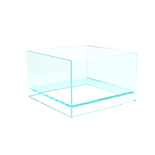 Fzone NovaClear Aquarium, randlos, niedrig, eisen, ultraweiß, durchscheinendes Glas, Verso-Serie, Nano-Teich, schwimmend, schwimmend (A20C-H12) von FZONE