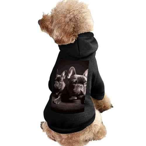 Hundepullover, warme Hunde- und Katzenbekleidung, Winter-Hundemantel mit Kapuze, weiche Haustierkleidung, XS-2XL, kaltes Wetter, französische Bulldogge, Hundejacke für kleine, mittelgroße Hunde und von FZQVSGW