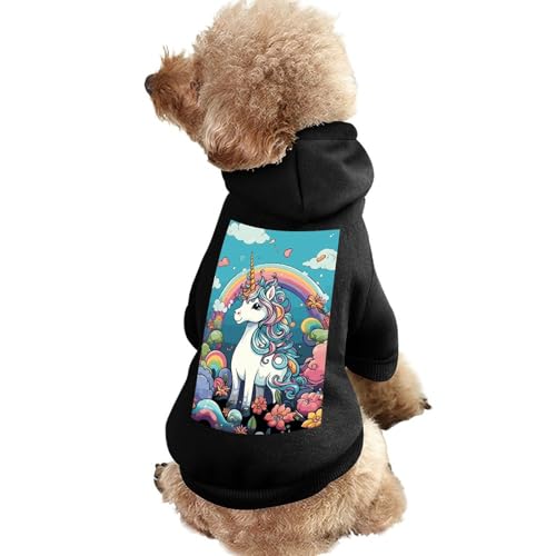 Warmer Hundepullover für Hunde und Katzen, Winter-Hundemantel mit Kapuze, weiche Haustierkleidung, Größe XS-XXL, für kaltes Wetter, Farbe für kleine, mittelgroße Hunde und Katzen von FZQVSGW