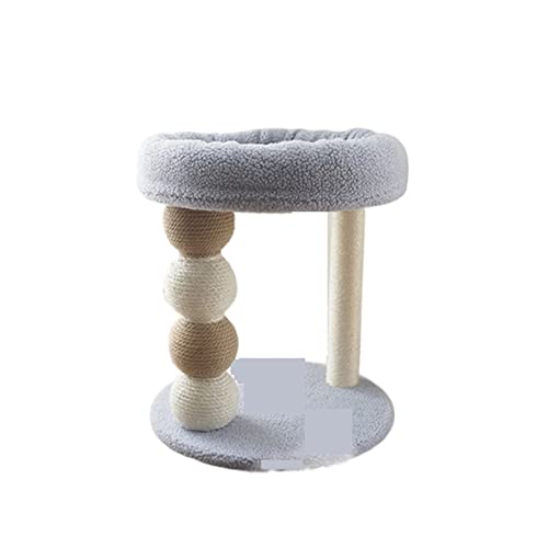 Katzen-Klettergerüst, doppelschichtiger Katzenkratzer mit Mausspielzeug, Kratzbaum für Katzen, springende weiche Matte, Nest, Katzenturm, Haustiermöbel von FaLkiN