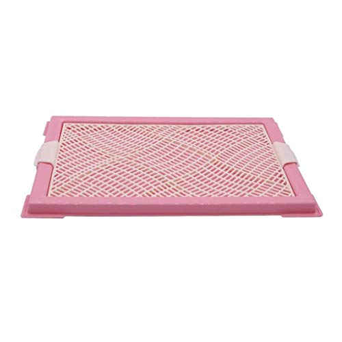 Langlebige Katzentoilette, Haustier-Toiletten-Trainings-Pad-Halter, Katzentoilette, Hundenetz-Töpfchen, leicht zu reinigen (Farbe: Rosa) (Pink) von FaLkiN