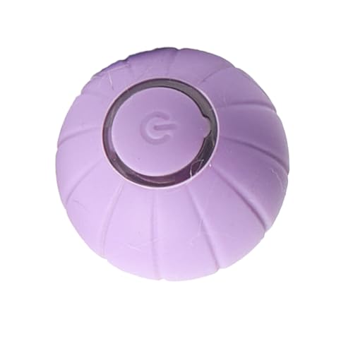 Fabater Automatischer Rotierender Haustierball, LED-Licht, Haustierballspielzeug, USB-Aufladung, Spaß Beim Spielen für Hunde (Purple) von Fabater