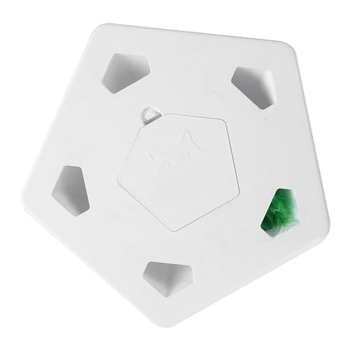 Fabater Automatisches Mäusefänger-Spielzeug für Katzen, Intelligentes Mäusefänger-Spielzeug, Langlebiges, Sicheres Material, 5 Löcher für Zuhause (White) von Fabater