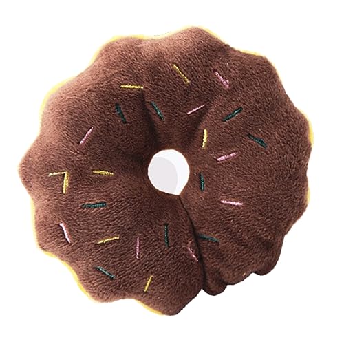 Fabater Haustier-Beißspielzeug, Donut-Form, Bissfestes Zähneknirschen, Hygienisches Haustier-Beißspielzeug, Interaktiver Spaß für Haustiere (Brown) von Fabater