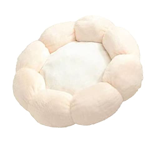 Fabater Hunde- und Katzenbett, Blumenform, Hundekissenbett, Niedlich, Weich, Rund, für Hunde, für Haustiere, für Balkon und Zuhause (Durchmesser 55 cm (innerhalb von 9 kg)) von Fabater