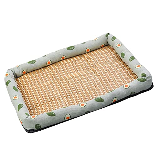 Fabater Katzenbett, Haustier-Sommermatte, Gewebt, Atmungsaktiv, für Heißes Wetter (Green 60 x 45 cm (empfohlen 10 kg)) von Fabater