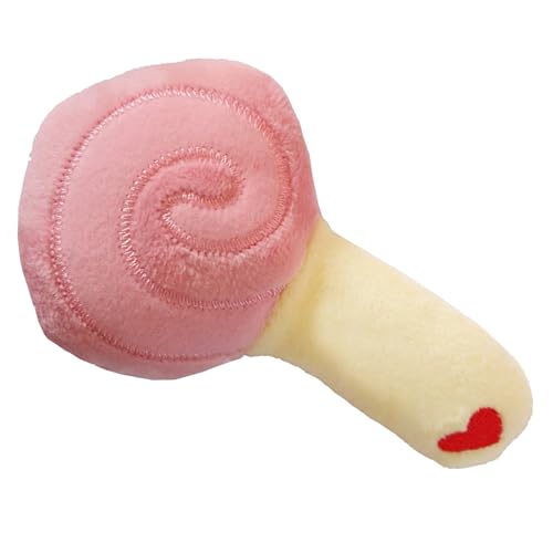 Fabater Lollipop Haustier-Plüschspielzeug, Lustiges Hunde-Kauspielzeug, Lindert Langeweile, Bissfest, Interaktiv, Umweltfreundlich, Zähneknirschen für Hunde für Heimtierbedarf (PINK) von Fabater