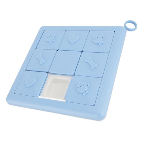 Fabater Hund Slow Feeder Bowl Puzzle Spielzeug, Puzzle Hundefutter Slow Feeder Bowl Fähigkeitsentwicklung Reduziert Langeweile für Hund (Blue) von Fabater