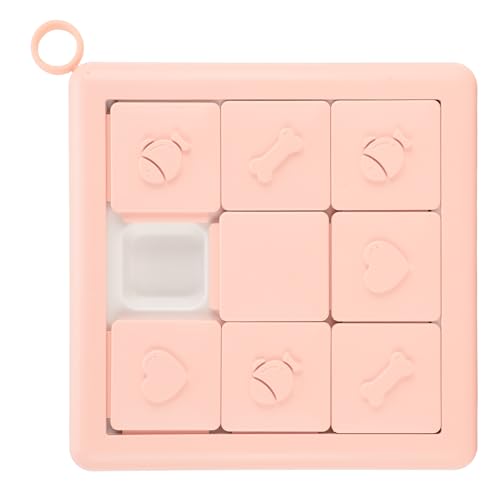 Fabater Hund Slow Feeder Bowl Puzzle Spielzeug, Puzzle Hundefutter Slow Feeder Bowl Fähigkeitsentwicklung Reduziert Langeweile für Hund (PINK) von Fabater