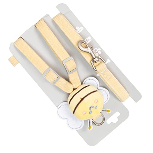 Hundegeschirr, Sicherheitsverstellbares Hundegeschirr-Leine-Set aus Cord, Bequem und Atmungsaktiv für den Außenbereich für Hunde (1,0 cm) von Fabater