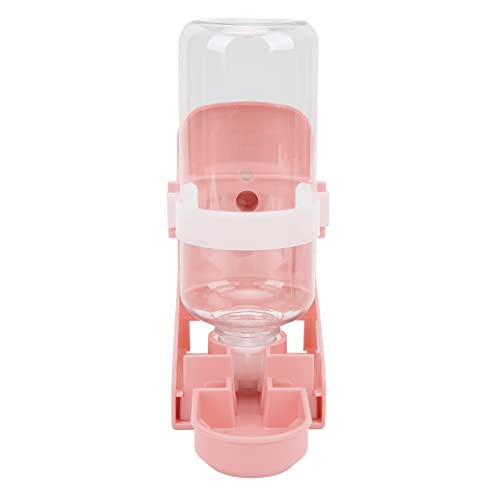 Kaninchen-Wasserspender, Hängender Wasserspender für Haustierkäfige, 500 Ml/17 Unzen, Automatische Hasen-Wasserflasche für Chinchilla, Meerschweinchen, Igel, Frettchen (PINK) von Fabater