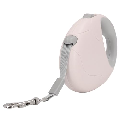 Fabater Teleskop-Hundeleine mit Traktor, Einziehbare Hundeleine, Ergonomische EIN-klick-Verriegelung, Tragbare Automatische Hundeleine für Mittelgroße und Kleine Hunde (PINK) von Fabater