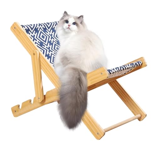 Fabixoin Katzen-Sisal-Stuhl, Katzen-Hochbett, Katzenstuhl-Lounge, Großes Bodenstehendes Katzen-Liege, Katzen-Liege, Erhöhtes Lager 10 Kg, Katzen-Hängemattenbett, Haustierbett Für Hasen, Kleine Tiere von Fabixoin