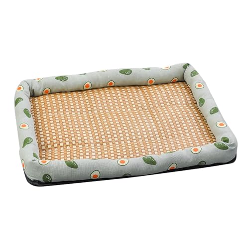 Fabixoin Kühlmatte für Haustiere, Kühlkissen für Hunde,EIS-Rattan-Kühlbett - Schlafmatte für Hunde und Katzen, Sommer-Eispads, Haustierbedarf für Crate Kennel Bed Sofa von Fabixoin