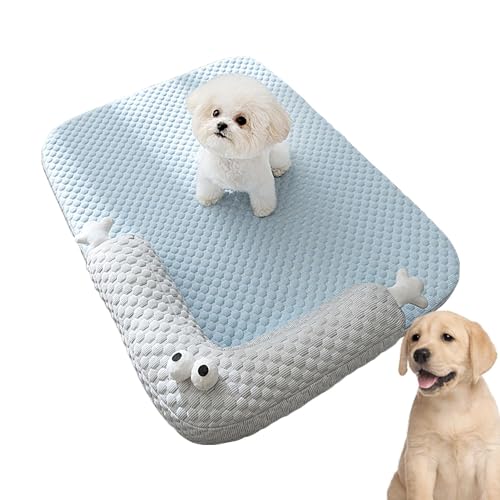 Fabixoin Kühlmatte für Hunde, Kühlmatte für Hunde | Kühlendes Eispad für Haustiere,Atmungsaktive Kühlmatte für Haustiere im Sommer, selbstkühlende Bettmatten, waschbare Haustier-Kühlunterlage von Fabixoin