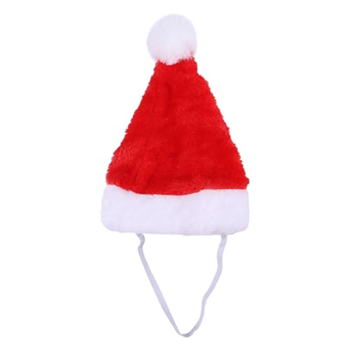 Factorys Pet Weihnachten Haustier Hüte Hunde Katzen Weihnachten Festliche Ornamente Kleine und Mittlere Hunde Kopfbedeckungen (Red, One Size) von Factorys