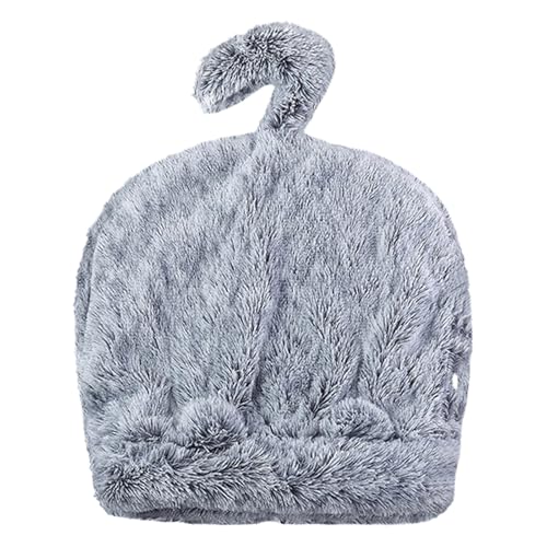 Katze Winter Schlafsack, Katzenschlafsack für Zimmerkatzen, weicher Plüsch großer Katzensack selbstwarmes Katzenbett, gemütlicher Halbgeschlossenes Haustierschlafbett (A, 55x60cm) von Factorys