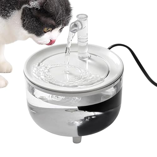 Automatischer Wassernapf für Katzen,Katzenwasserspender,Katzenwasserbrunnen Katzentränke - Geräuschfreier Wassernapf fü Auto, Wasserspender für Hunde, Trinkbrunnen für Haustiere, automatische Filter von Facynde