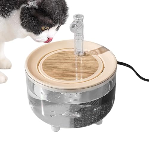 Automatischer Wasserspender für Katzen, automatischer Wasserspender für Katzen - Katzenwasserbrunnen Katzentränke,Geräuschfreier Wassernapf fü Auto, Wasserspender für Hunde, Trinkbrunnen für Haustie von Facynde