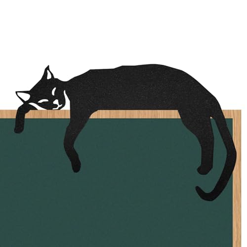 Katzen-Türrahmen-Dekoration, Katzen-Türecken-Dekoration | Schwarze Katze Haustürschild - Cartoon-Katzen-Türecke und Fensterbank, Heimdekoration für, Tisch, Türrahmen, Requisiten von Facynde