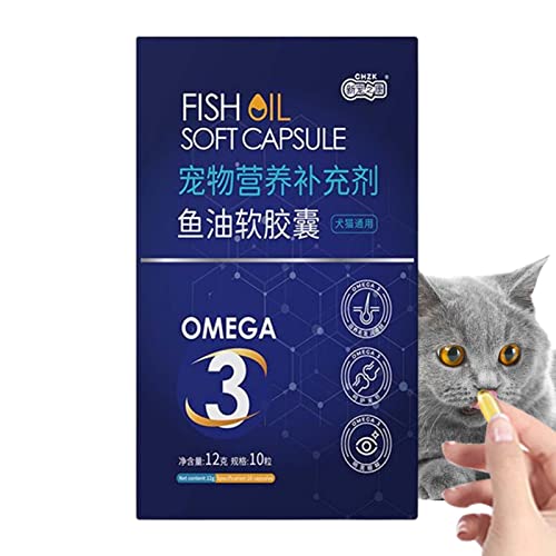 Fischöl für Katzen - Tiefseefischöl für Haustiere,Nahrungsergänzungsmittel mit hoher Schmackhaftigkeit für Hunde, Katzen und andere Tiere von Facynde