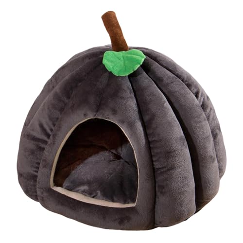 Halloween Katzenbett, Haustierhöhlenbett,Kürbisförmige Betten für kleine Hunde, Nest, Haustier, Kätzchen, Halloween-Höhle - Heimtierbedarf, bequemes Haustierhöhlenbett für Zuhause, Tierhandlung von Facynde