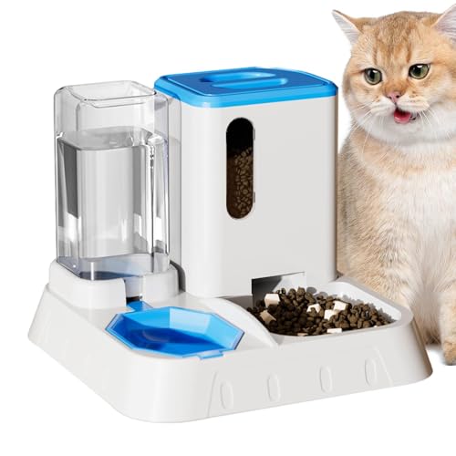 Hundefutter- Und Wasserspender, Futter- Und Wasserspender Futter- Und Wasserspender Für Haustiere, Futterstation Automatischer Futterspender Katze von Facynde