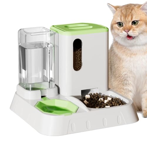 Hundefutter- Und Wasserspender, Futter- Und Wasserspender Futter- Und Wasserspender Für Haustiere, Futterstation Automatischer Futterspender Katze von Facynde