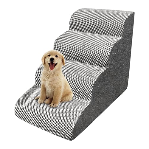 Hundetreppe für Couch | rutschfeste Haustiertreppe für Sofa - Heimtierbedarf, Hunderampe für Bett, Couch, für Kätzchen, Katzen und verletzte Hunde von Facynde