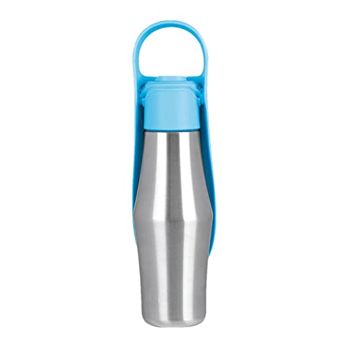 Hundewasserflasche - 27 OZ Wasserspender für große Hunde,Auslaufsichere Haustier-Wasserflaschen für große Hunde Faltbarer Wasserspender Edelstahl Hundewassernapf Campingausrüstung von Facynde