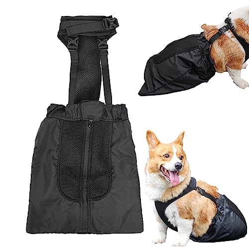 Schlepptasche für behinderte Hunde, Dragging Bag Recovery Tragetasche Rollstuhl-Alternative, Schützende und verstellbare Hinterbein-Schlepptasche für verletzte Hunde und Tierhalter von Facynde