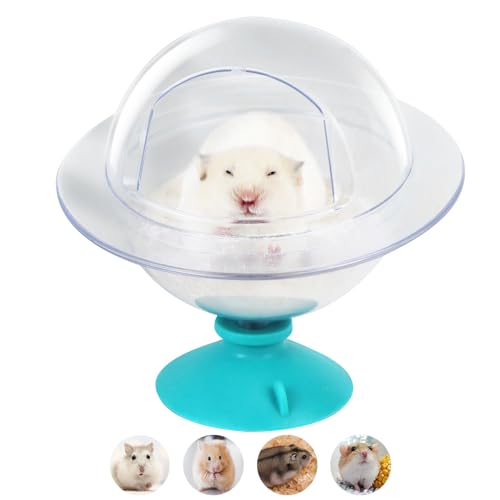 Hamster-Sandbadbehälter, Hamstertoilette, transparent, Hamster-Sandbad, Hamster-Badewanne, Haustierbadewanne, waschbar, Kleintier-Sauna, Sandkasten für Hamster, Rennmäuse von Fadcaer