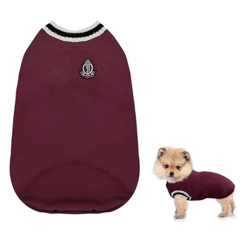 Hundepullover Winter Hundemäntel Hundekleidung Weich Warmer Hunde Pullover Hund Katzen Gestrickt Haustier Kostüm Jacke Weste Outfit für Kaltes Wetter Kleine Mittlere Große Hunde Welpen Innen Außen,L von Fadcaer