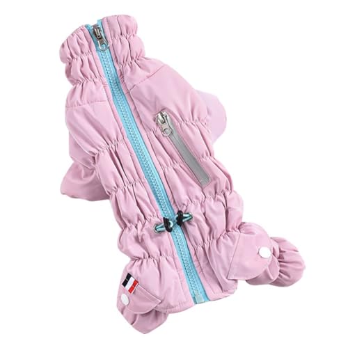 Faeymth Schneefeste Windjacke für Hunde, Bekleidung für Kleine und Mittelgroße Welpen, Warme Winter-Outdoor-Jacke, Haustier-Stehkragen, Warme Kleidung L von Faeymth