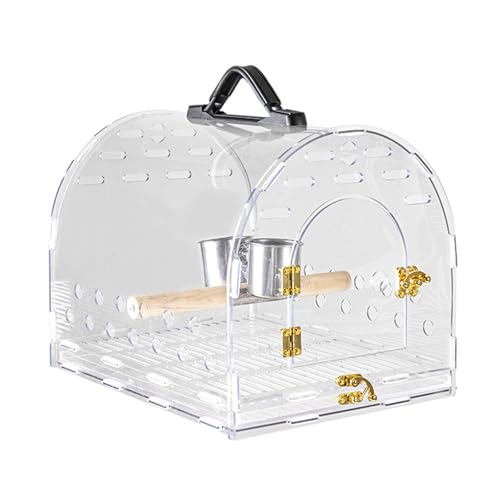 Fahoujs Klarer Acrylvogelkäfig Für Reisen Outdoor Vogelträger Käfig Mit Fütterungstasse Vogelpapagei Transport Transportieren Fahoujs Klarer Acrylvogelkäfig Für Reisen Outdoor Vogelträger Käfig Mit Fütterungstasse Vogelpapagei Transport Transportieren von Fahoujs