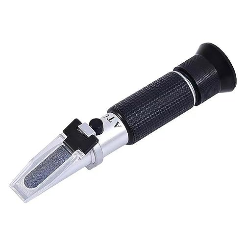 Salzgehalts-Refraktometer für Salzwasser, Hand-Aquarium, Salzgehaltstester, DualScale Salzwasser-Refraktometer für Aquarien, Meerwassertester, Hydrometer, Aquarium, Salzgehaltsmesser von Fahoujs