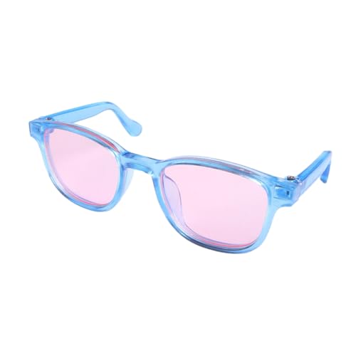 Fairnull Bequeme Haustierbrille für kleine Tiere, modisch, leicht, tragbar, für Hunde und Katzen, Windschutz, langlebig, UV-Schutz, Blau / Rosa von Fairnull