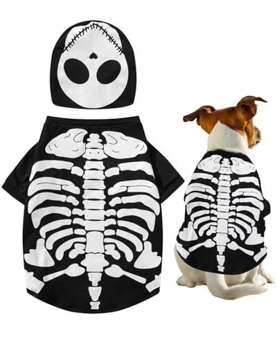 Halloween-Skelett-Kostüme für Haustiere, Hunde, Größe L von Fairy Sassy