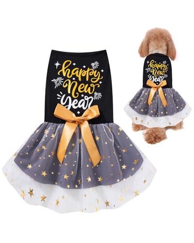 Hundekleid für kleine Hunde, Mädchen, Kleidung, Haustier-Katzenbekleidung, Größe L von Fairy Sassy