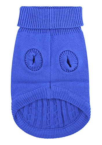 Hunde Strickjacke, Winterpulli Hunde Strickpullover Bekleidung Hundepulli Winter Pullover Warm und komfortable Chihuahua Haustier Rot Blau Braun von FakeFace