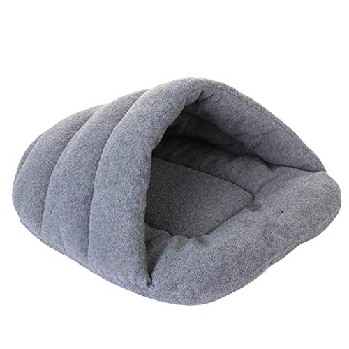 Faneli Warm Haustier Schlafsack，Warm für Hunde Katze Filz Waschbar Höhle Antibakteriell Winter Haustier Nest（Grau） (L) von Faneli